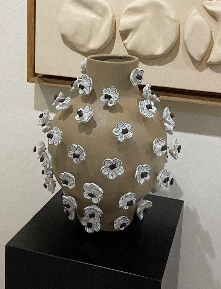 JARRÓN TERRAFLORA ( BEIGE / S )